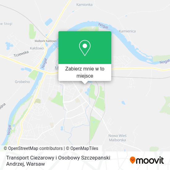 Mapa Transport Ciezarowy i Osobowy Szczepanski Andrzej