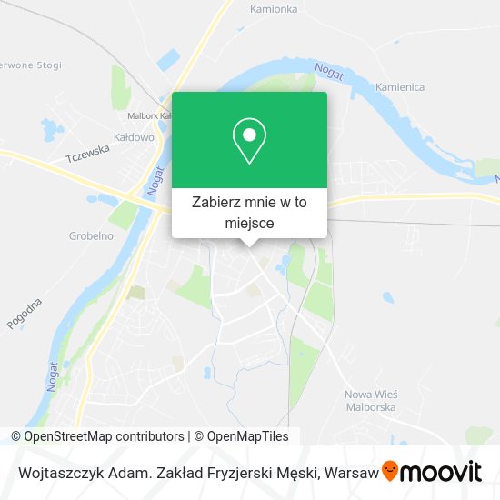 Mapa Wojtaszczyk Adam. Zakład Fryzjerski Męski