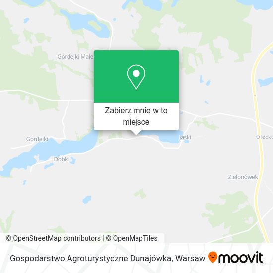 Mapa Gospodarstwo Agroturystyczne Dunajówka