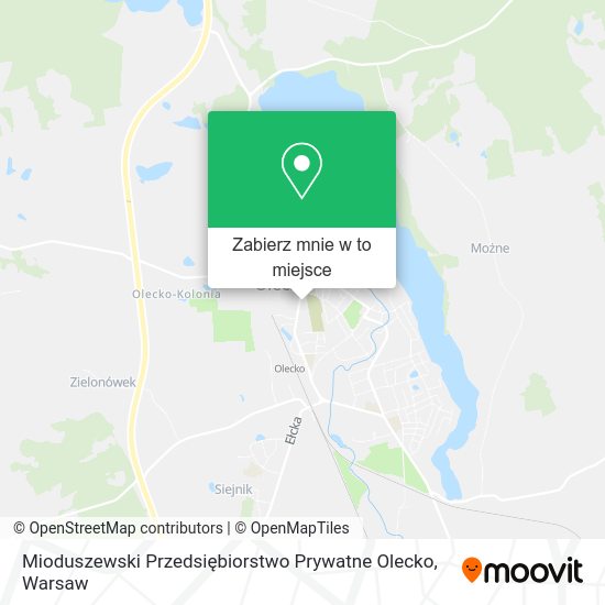 Mapa Mioduszewski Przedsiębiorstwo Prywatne Olecko