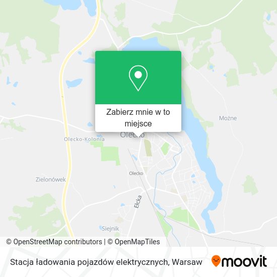 Mapa Stacja ładowania pojazdów elektrycznych