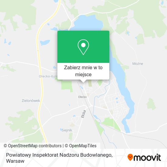 Mapa Powiatowy Inspektorat Nadzoru Budowlanego