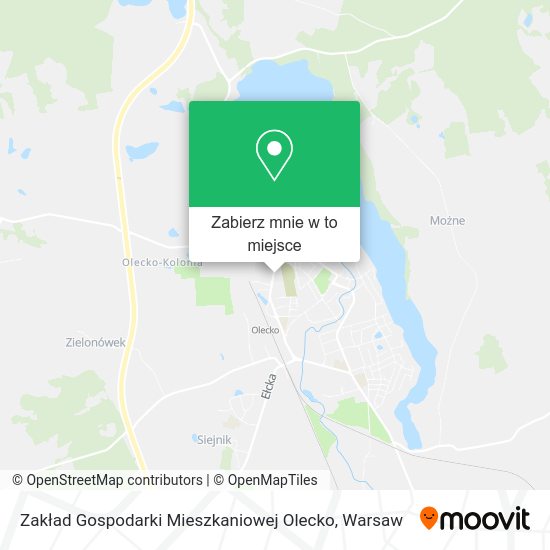 Mapa Zakład Gospodarki Mieszkaniowej Olecko