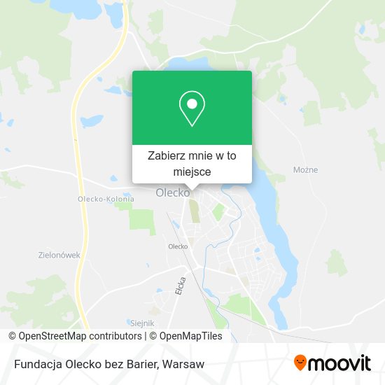 Mapa Fundacja Olecko bez Barier