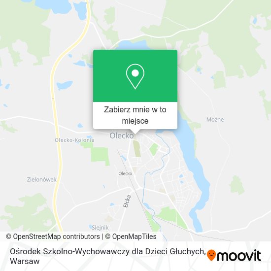 Mapa Ośrodek Szkolno-Wychowawczy dla Dzieci Głuchych