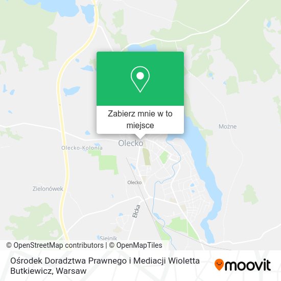 Mapa Ośrodek Doradztwa Prawnego i Mediacji Wioletta Butkiewicz