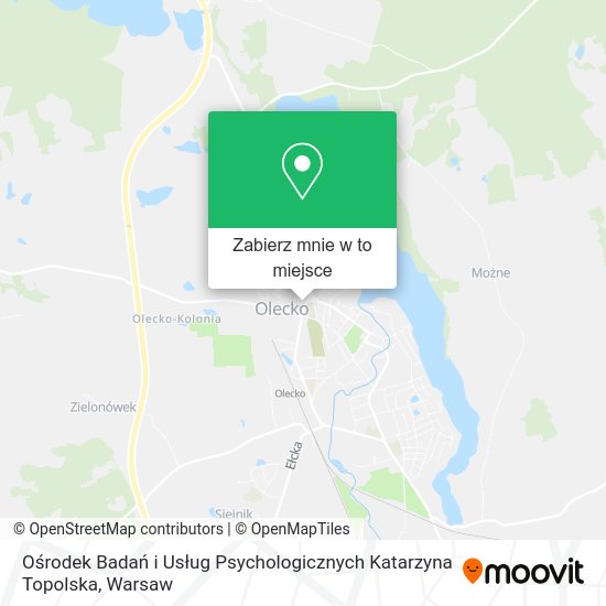 Mapa Ośrodek Badań i Usług Psychologicznych Katarzyna Topolska