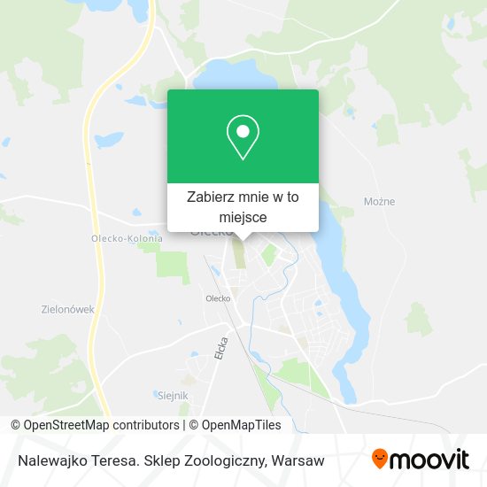 Mapa Nalewajko Teresa. Sklep Zoologiczny