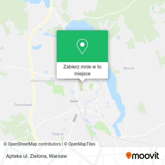 Mapa Apteka ul. Zielona