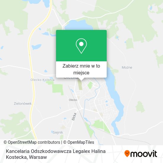 Mapa Kancelaria Odszkodowawcza Legalex Halina Kostecka