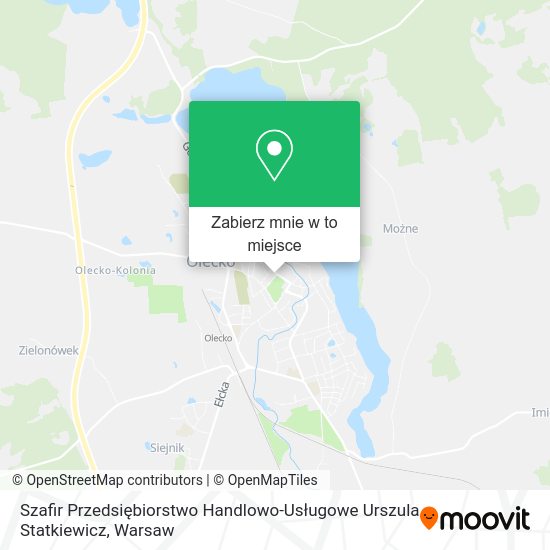 Mapa Szafir Przedsiębiorstwo Handlowo-Usługowe Urszula Statkiewicz