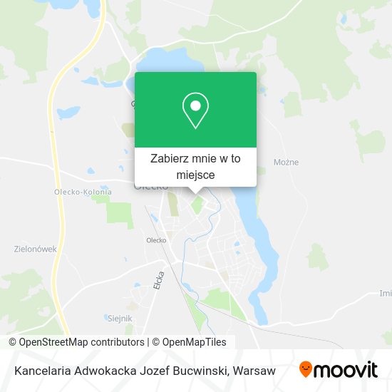 Mapa Kancelaria Adwokacka Jozef Bucwinski