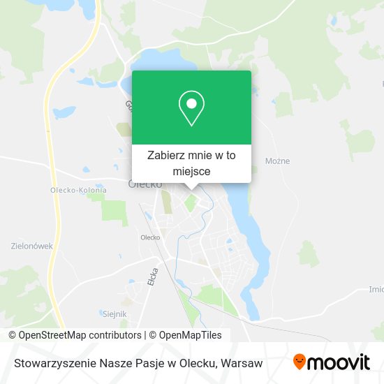 Mapa Stowarzyszenie Nasze Pasje w Olecku