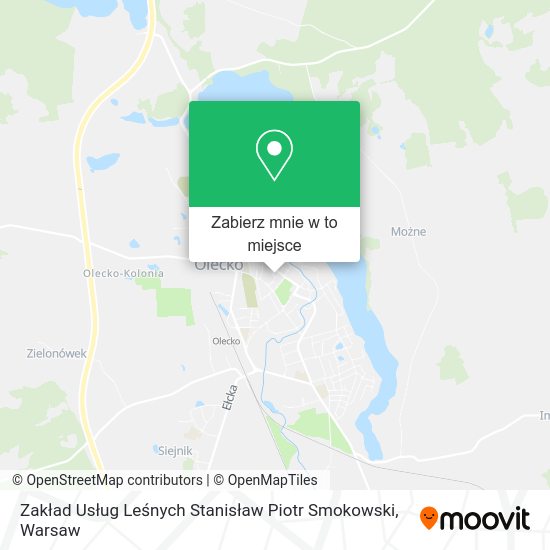 Mapa Zakład Usług Leśnych Stanisław Piotr Smokowski