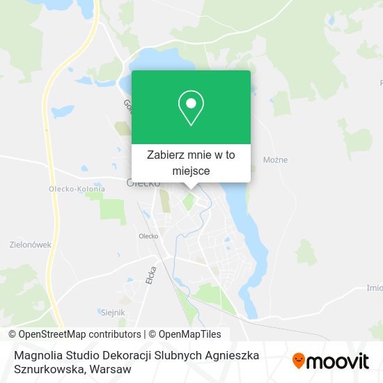 Mapa Magnolia Studio Dekoracji Slubnych Agnieszka Sznurkowska