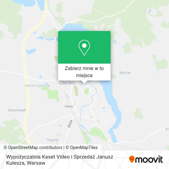 Mapa Wypożyczalnia Kaset Video i Sprzedaż Janusz Kulesza