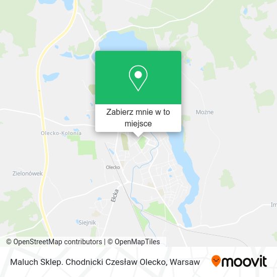 Mapa Maluch Sklep. Chodnicki Czesław Olecko