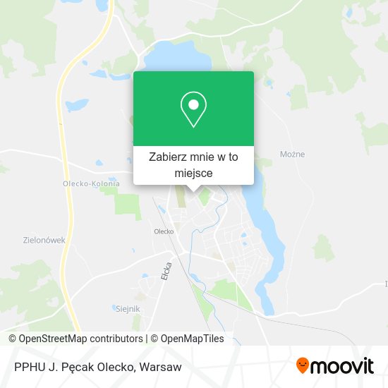 Mapa PPHU J. Pęcak Olecko