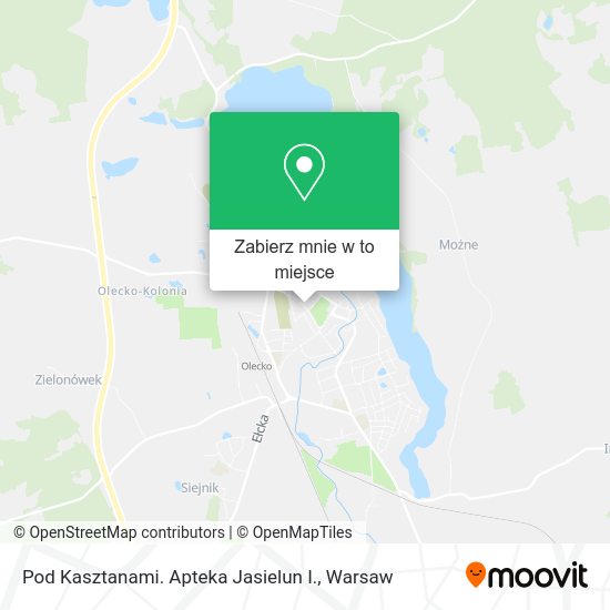 Mapa Pod Kasztanami. Apteka Jasielun I.