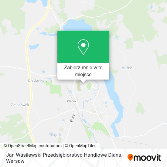 Mapa Jan Wasilewski Przedsiębiorstwo Handlowe Diana