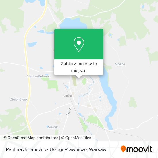 Mapa Paulina Jeleniewicz Usługi Prawnicze