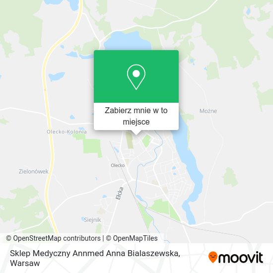 Mapa Sklep Medyczny Annmed Anna Bialaszewska