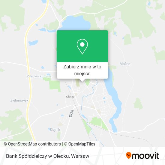 Mapa Bank Spółdzielczy w Olecku