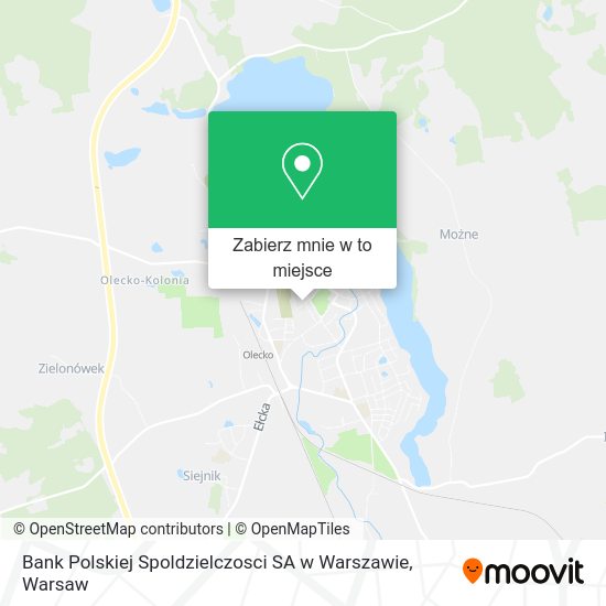 Mapa Bank Polskiej Spoldzielczosci SA w Warszawie