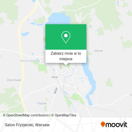 Mapa Salon Fryzjerski