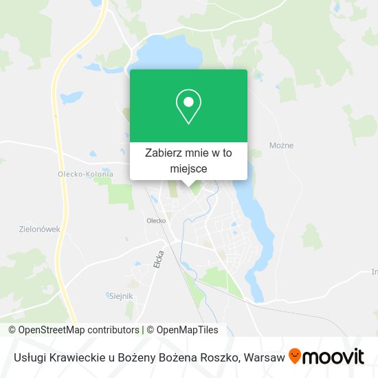 Mapa Usługi Krawieckie u Bożeny Bożena Roszko