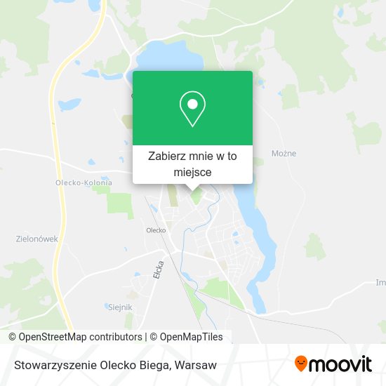 Mapa Stowarzyszenie Olecko Biega