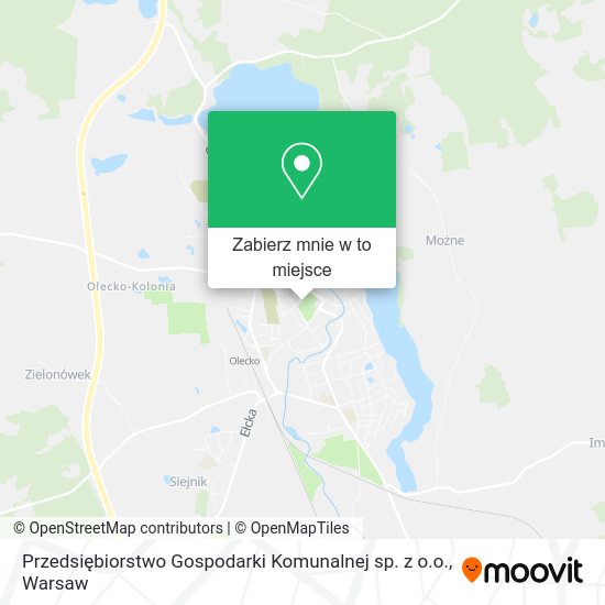 Mapa Przedsiębiorstwo Gospodarki Komunalnej sp. z o.o.