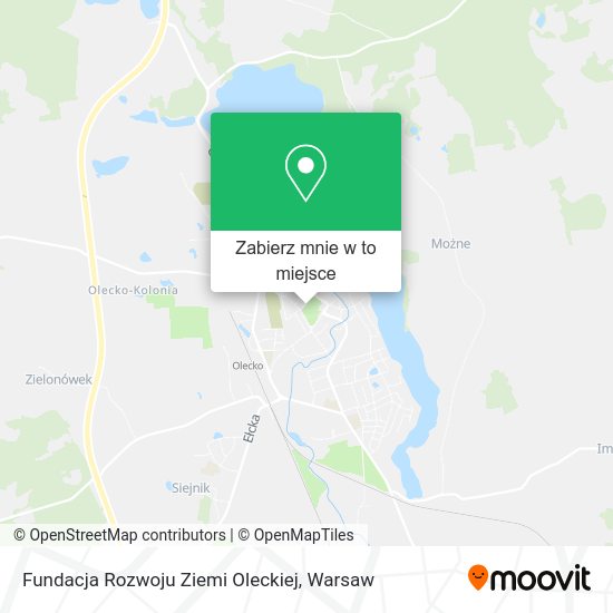 Mapa Fundacja Rozwoju Ziemi Oleckiej