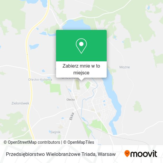 Mapa Przedsiębiorstwo Wielobranżowe Triada