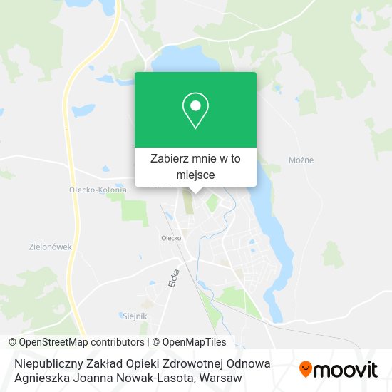 Mapa Niepubliczny Zakład Opieki Zdrowotnej Odnowa Agnieszka Joanna Nowak-Lasota