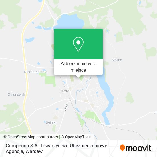 Mapa Compensa S.A. Towarzystwo Ubezpieczeniowe. Agencja