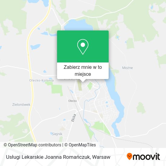 Mapa Usługi Lekarskie Joanna Romańczuk