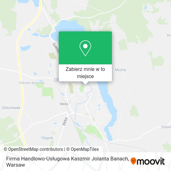 Mapa Firma Handlowo-Usługowa Kaszmir Jolanta Banach