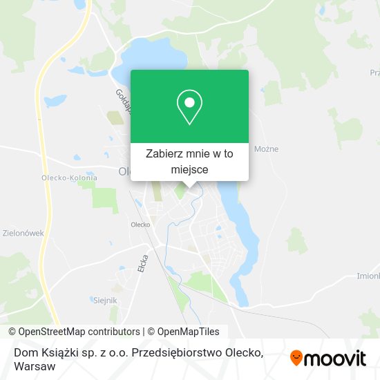 Mapa Dom Książki sp. z o.o. Przedsiębiorstwo Olecko