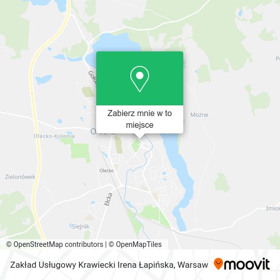 Mapa Zakład Usługowy Krawiecki Irena Łapińska