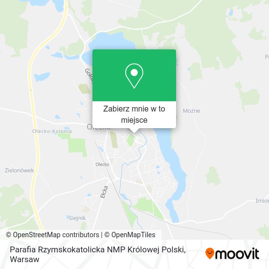 Mapa Parafia Rzymskokatolicka NMP Królowej Polski