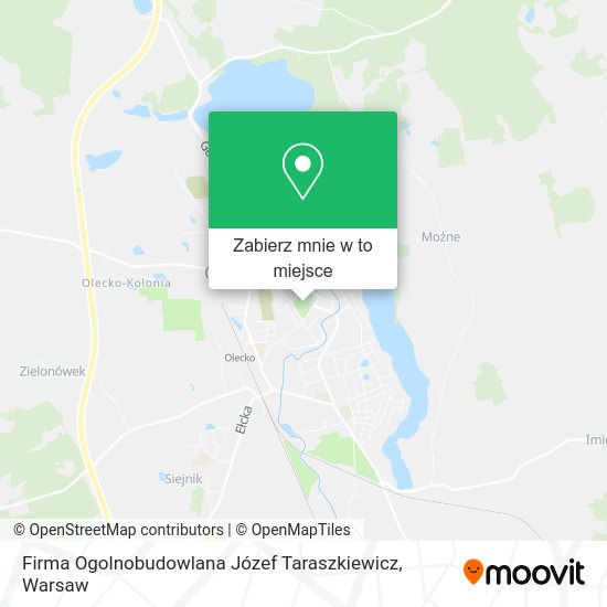 Mapa Firma Ogolnobudowlana Józef Taraszkiewicz