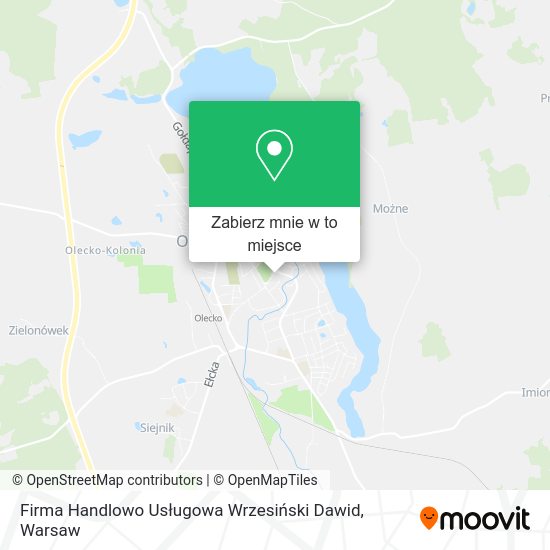 Mapa Firma Handlowo Usługowa Wrzesiński Dawid