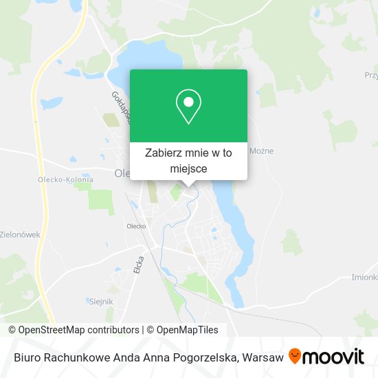 Mapa Biuro Rachunkowe Anda Anna Pogorzelska