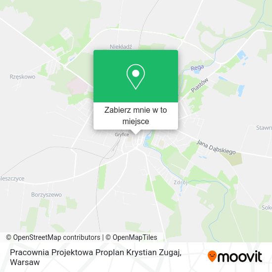 Mapa Pracownia Projektowa Proplan Krystian Zugaj