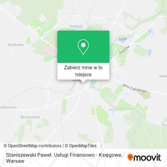 Mapa Staniszewski Paweł. Usługi Finansowo - Księgowe