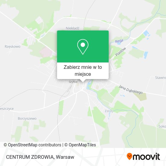 Mapa CENTRUM ZDROWIA