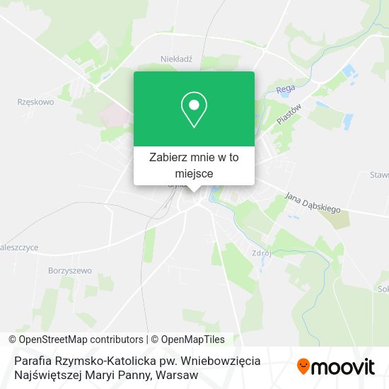 Mapa Parafia Rzymsko-Katolicka pw. Wniebowzięcia Najświętszej Maryi Panny