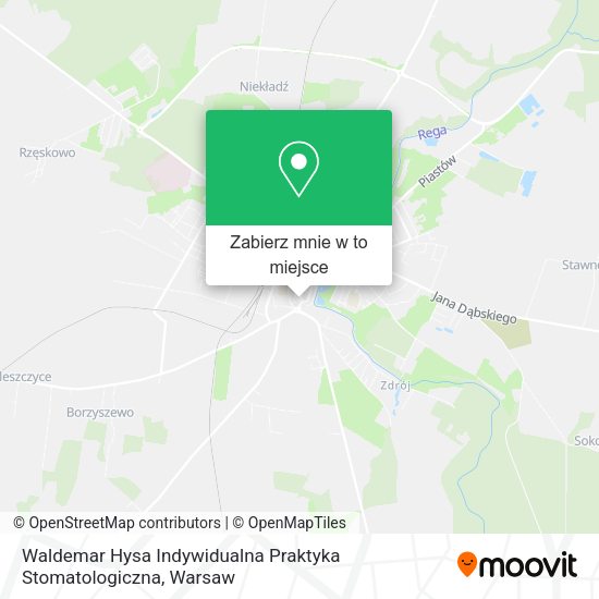 Mapa Waldemar Hysa Indywidualna Praktyka Stomatologiczna