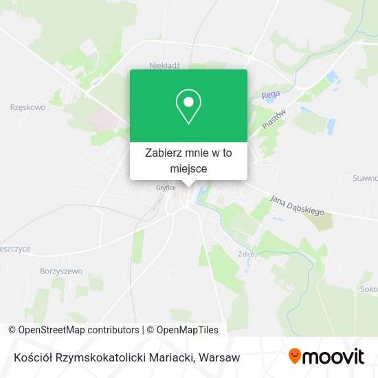 Mapa Kościół Rzymskokatolicki Mariacki